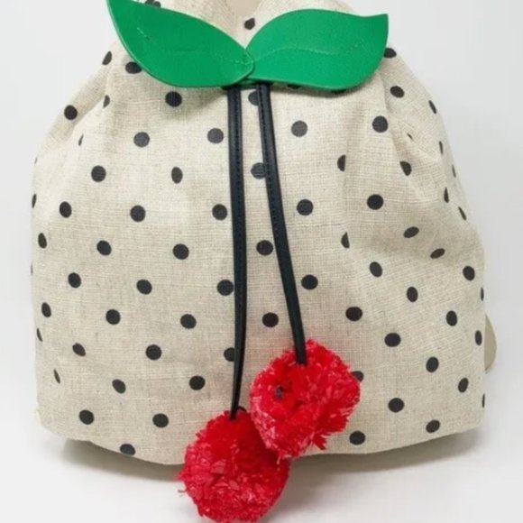 New Betsey Johnson Cherry Drawstring Backpack Fruity main image 6